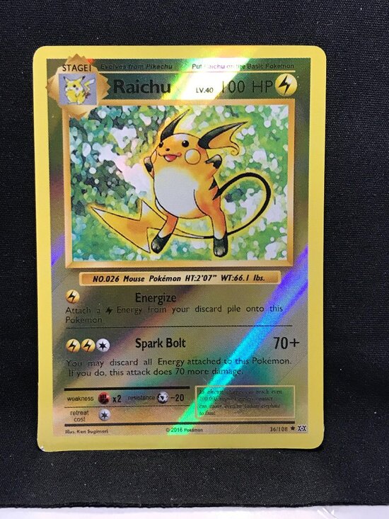 2016 raichu pokemon card 026/165 - Pikachu- 151 The XY Evolutions Booster from The Pokémon Company is an essential product for collectors and players of Pokémon cards Raichu [Holo] #36 Prices |